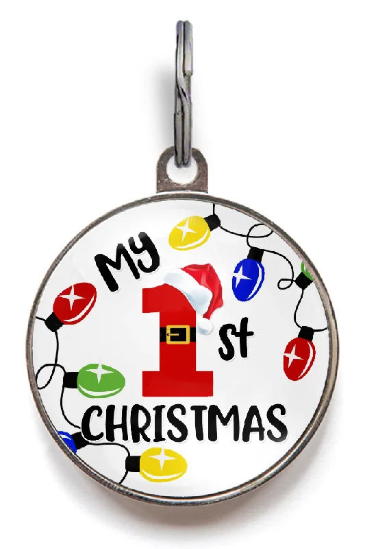 1st Christmas Dog Tag