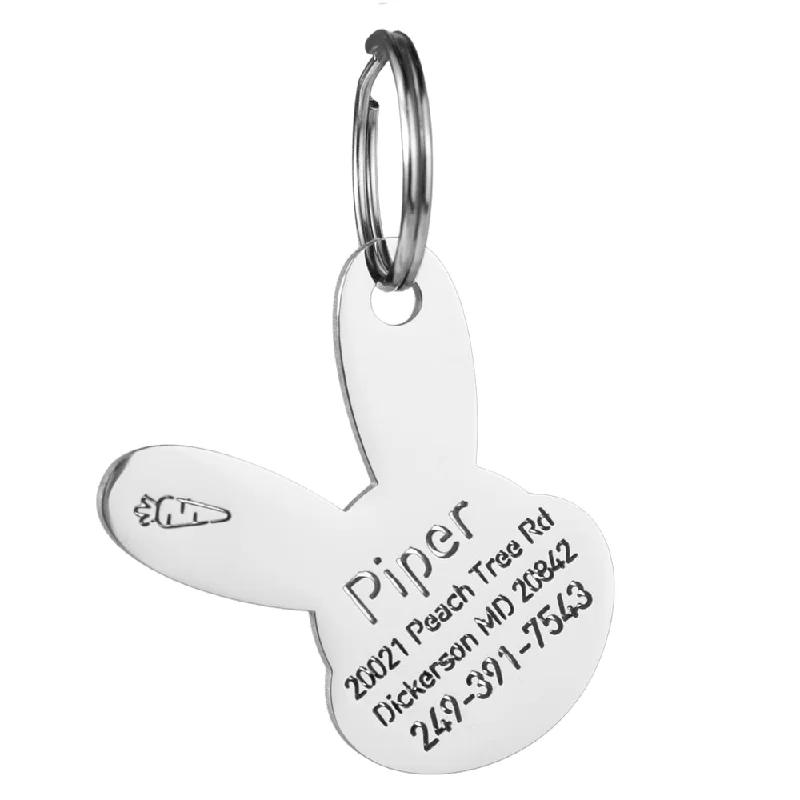 Bunny Shaped Dog ID Tag