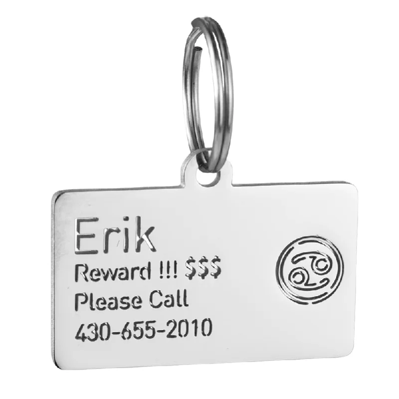 Cancer Zodiac Dog ID Tag