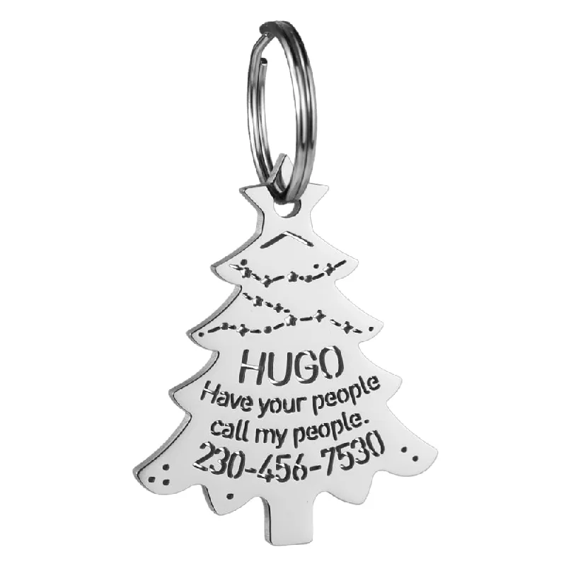 Christmas Tree Dog ID Tag