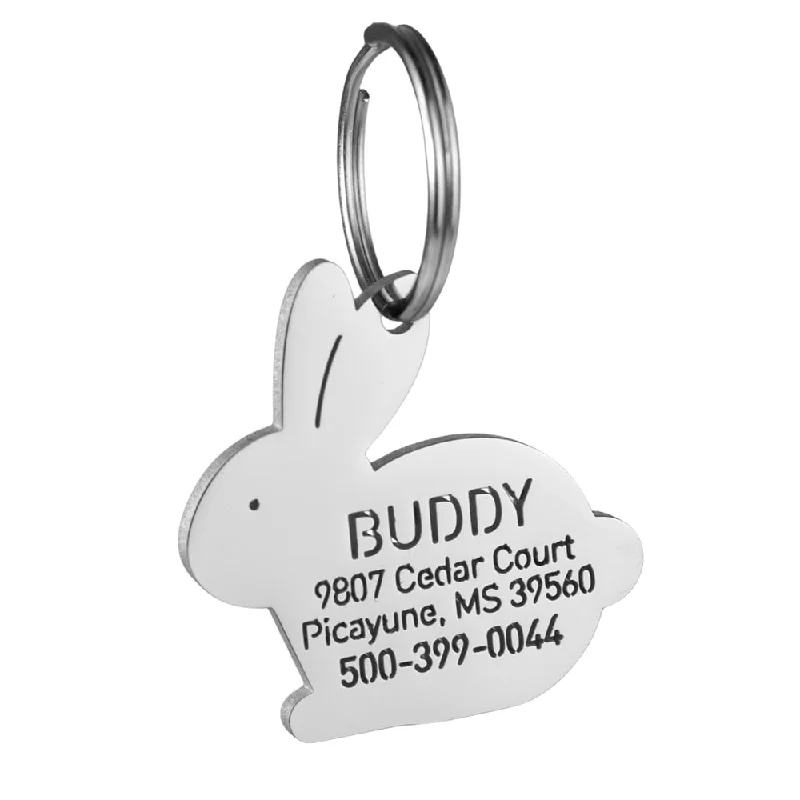 Cute Bunny Dog ID Tag