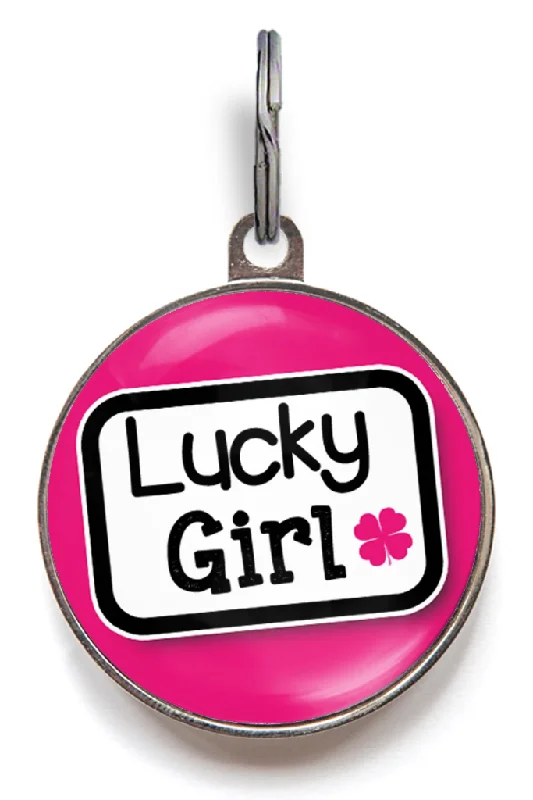 Lucky Girl Pet ID Tag