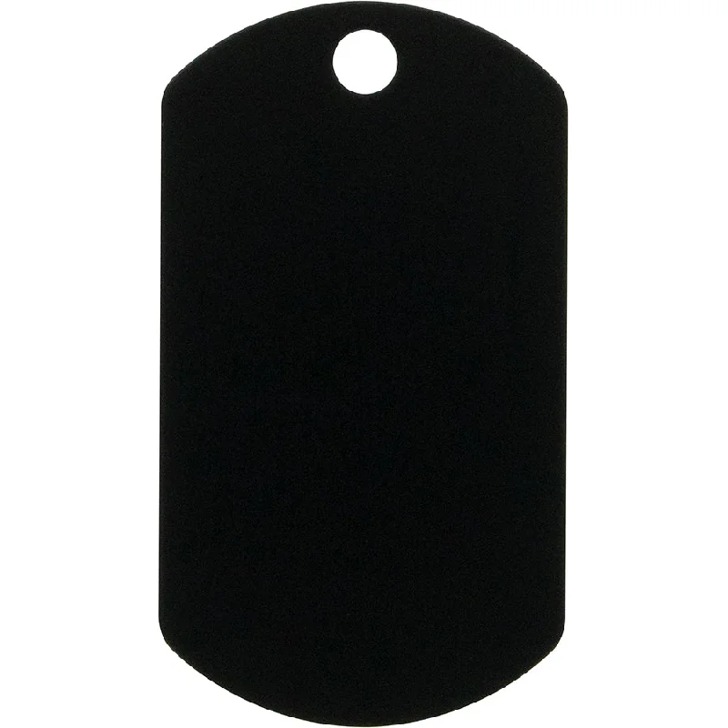 Black Aluminum Military Dog Tag