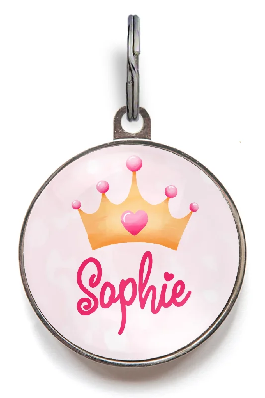 Princess Pet Name Tag