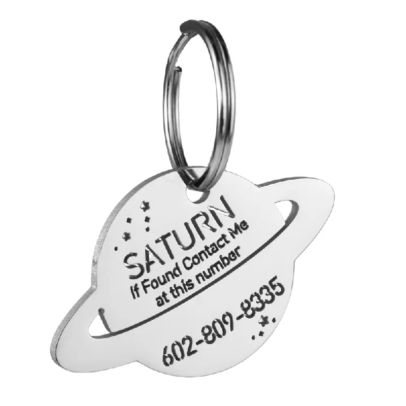 Saturn Dog ID Tag