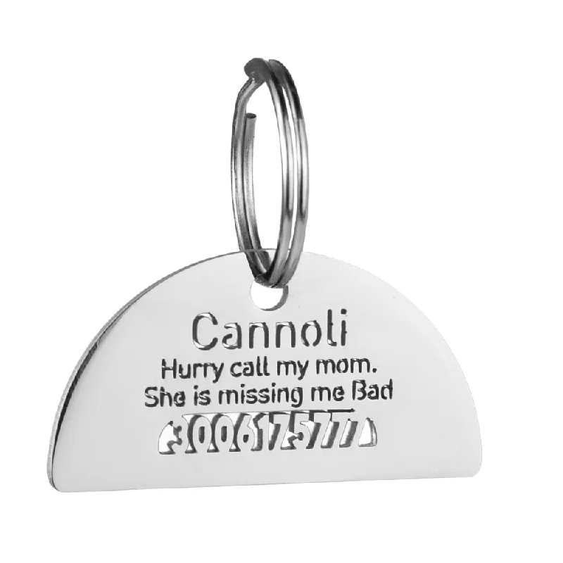 Semicircle Dog ID Tag