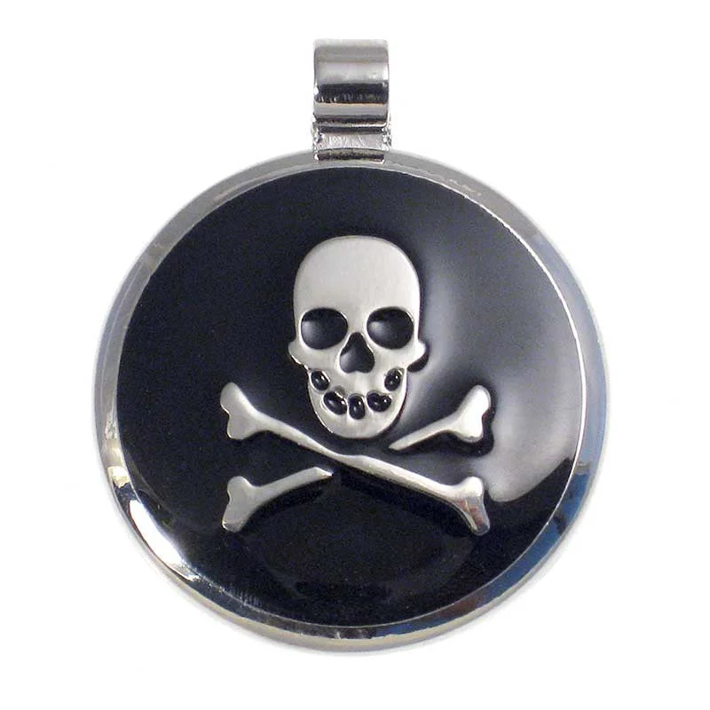 Skull and Crossbone Jewelry Tag