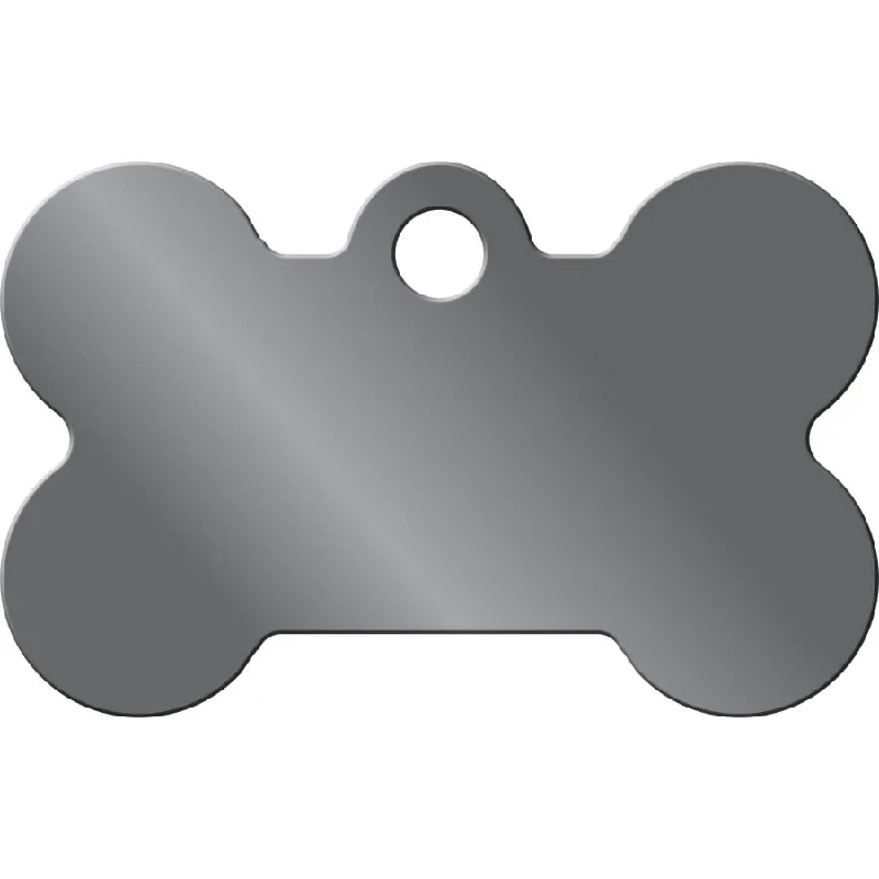 Small Bone Shape Dog Tag with Plated Brass