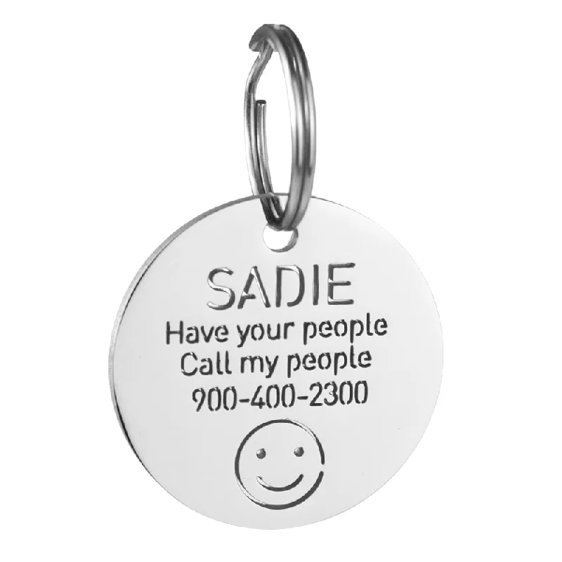 Smile Dog ID Tag