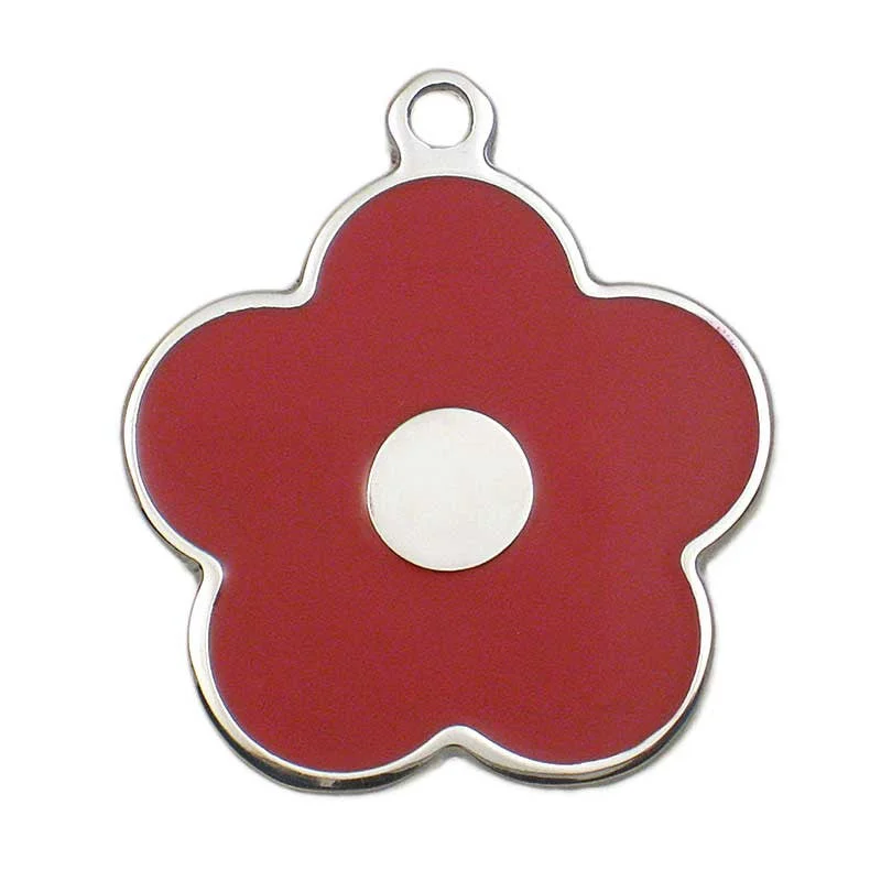 Stainless Flower Shaped Jewelry Tag