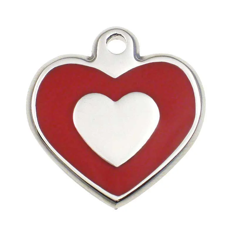 Stainless Heart Shaped Jewelry Tag